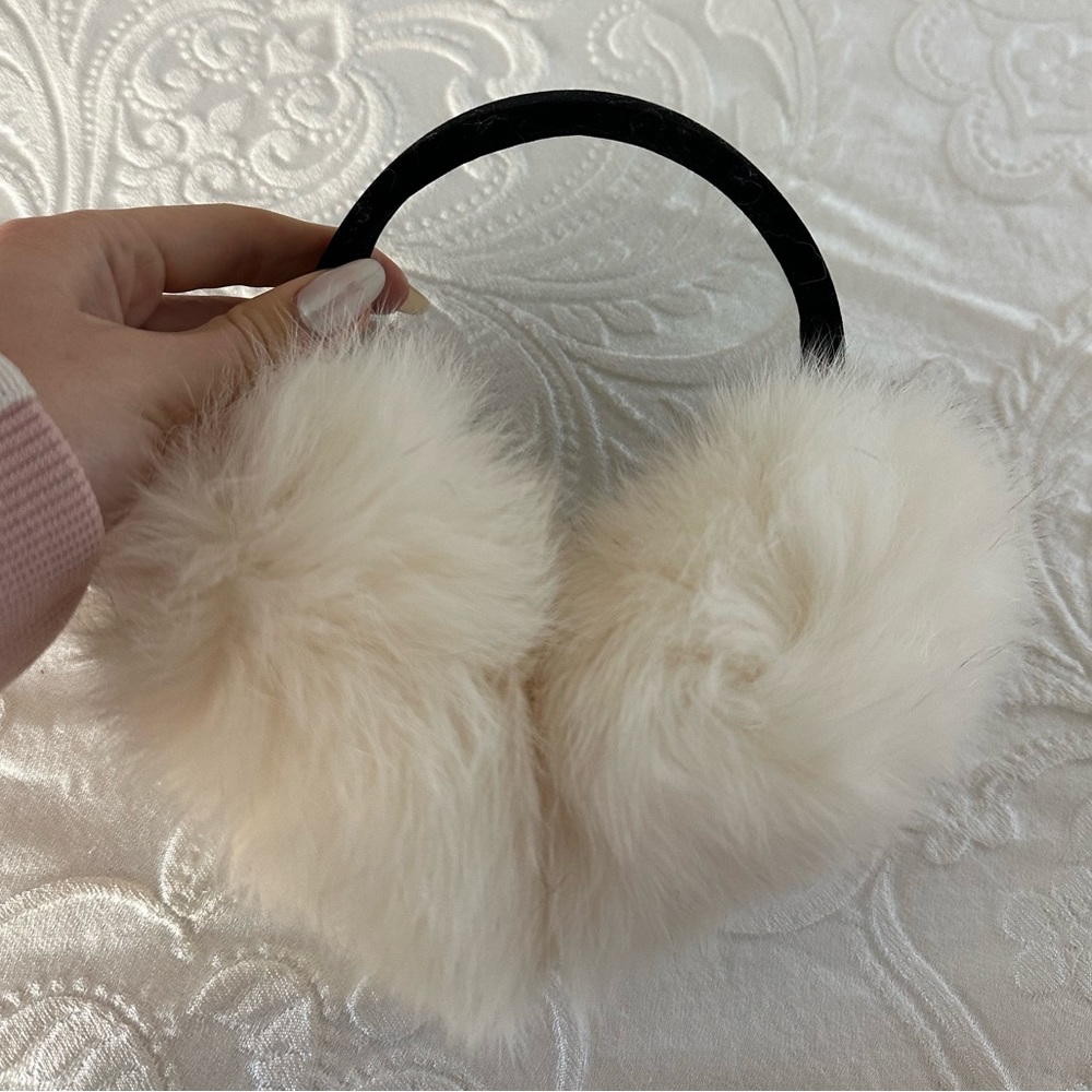REAL fox fur earmuffs
